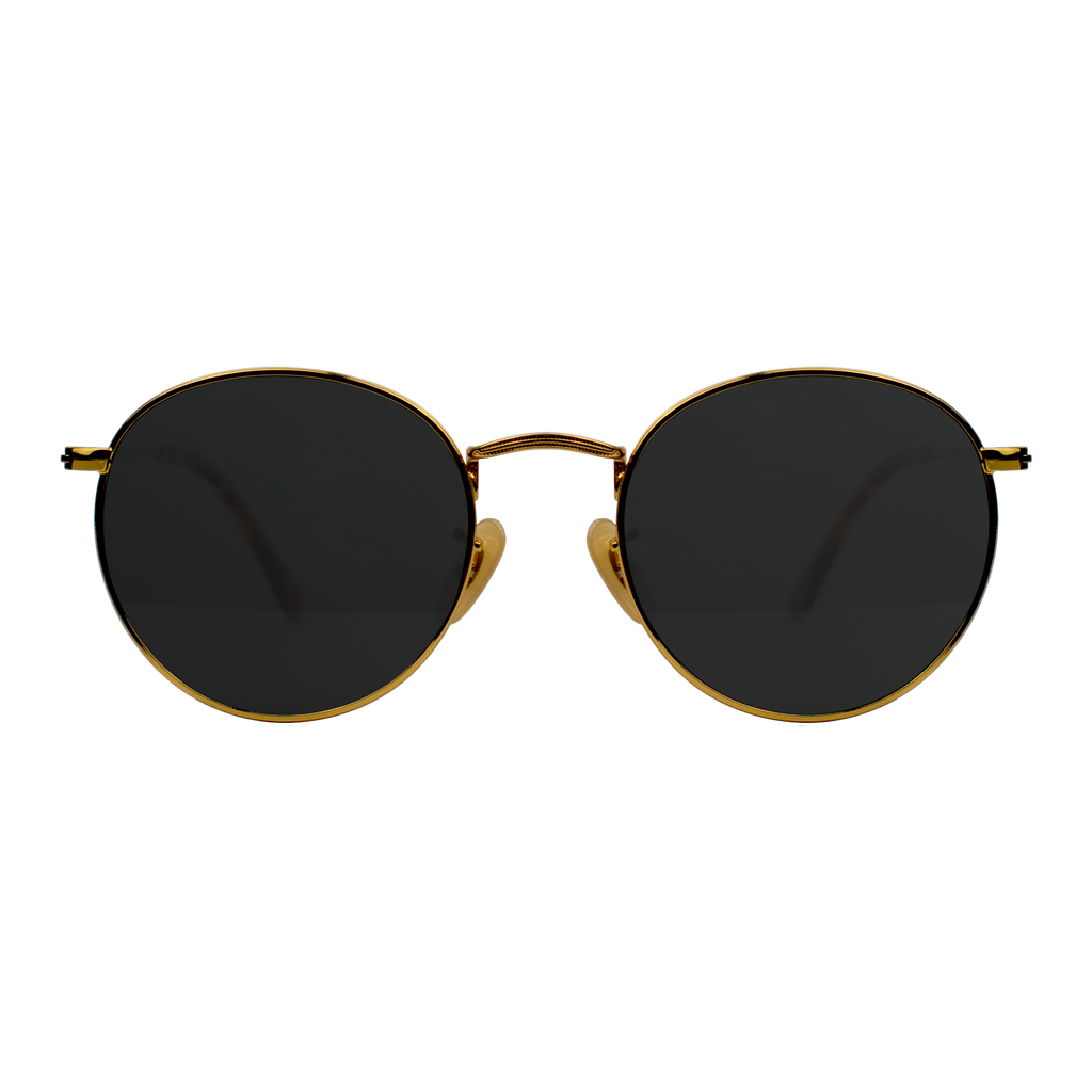 Gold Shade Metal Rounds BOMO Sunglasses Official Online Shop