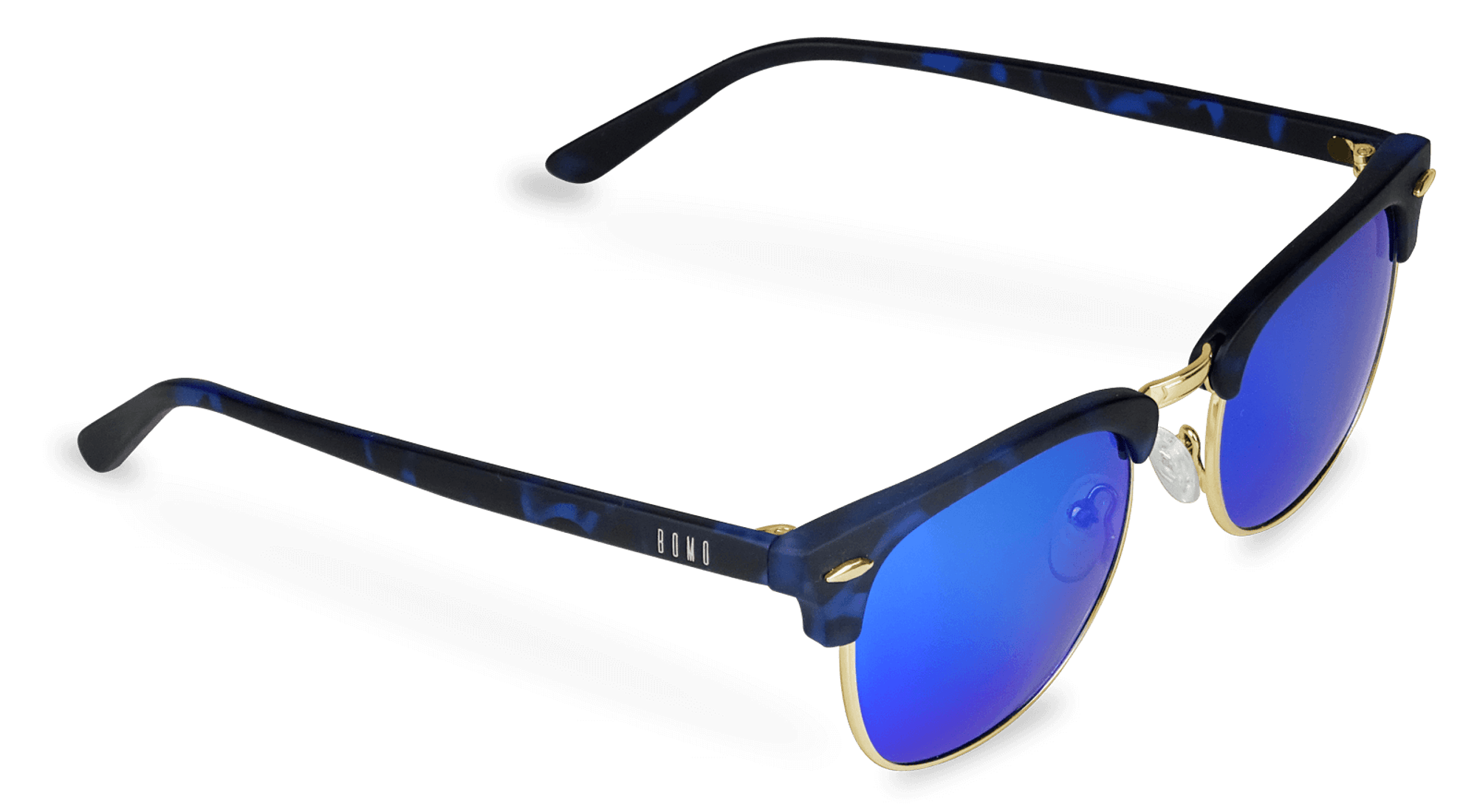 Royal Blue Reflective Clubs BOMO Sunglasses Official Online Shop