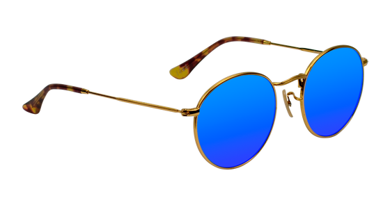Gold Blue Metal Rounds