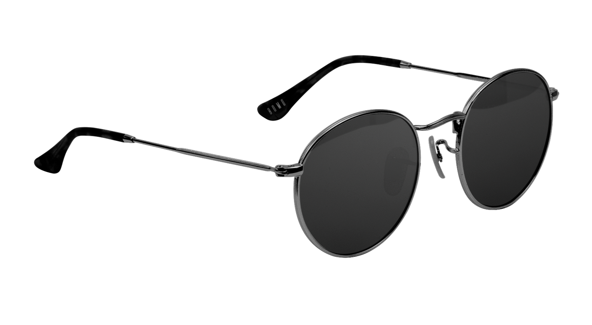 Gunmetal Shade Metal Rounds BOMO Sunglasses Official Online Shop